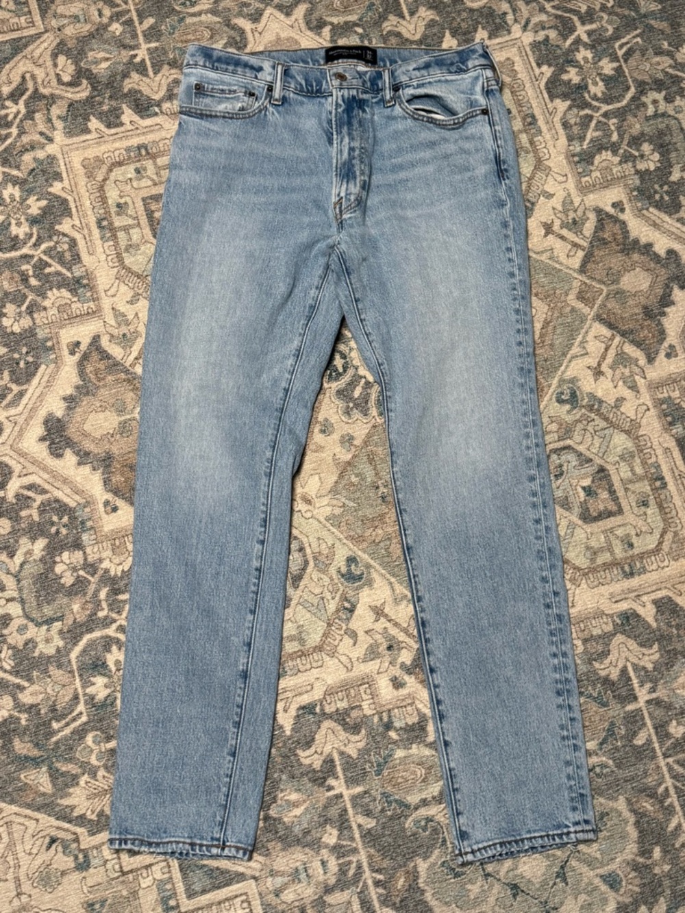 Abercrombie & Fitch Light Blue Slim Straight Jeans